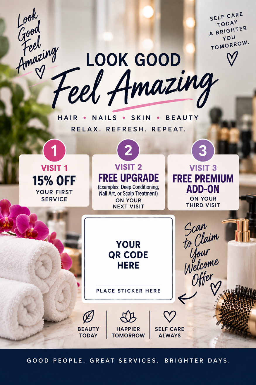 Salon rewards card